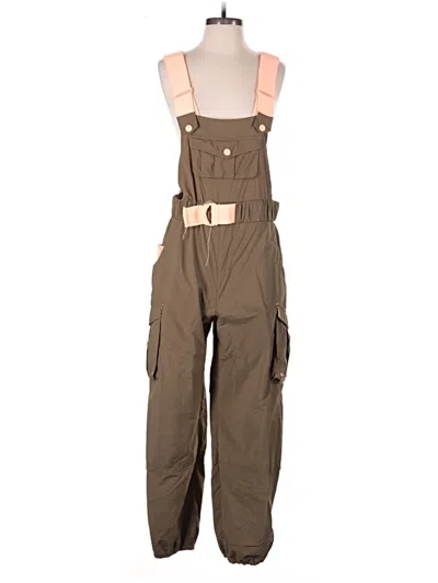 Pre-owned Fp Movement Snow Pants With Bib In Brown