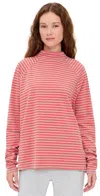 Fp Movement Striped Restoration Layer Tee Sailor Stripe Sand In Red