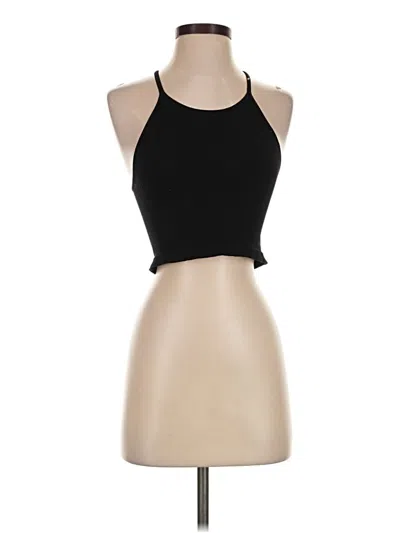 Pre-owned Fp Movement Tank Top Black Halter Neckline Tops