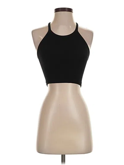 Pre-owned Fp Movement Tank Top Black Halter Neckline Tops
