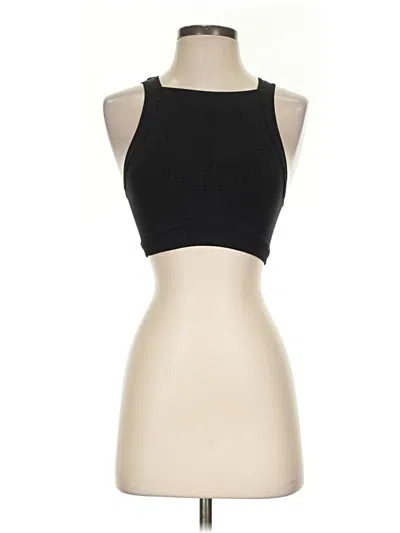 Pre-owned Fp Movement Tank Top Black Halter Neckline Tops