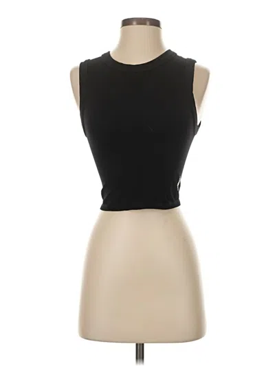 Pre-owned Fp Movement Tank Top Black Strapless Neckline Tops