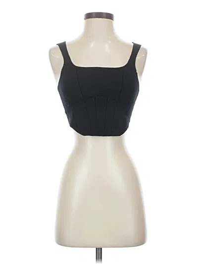 Pre-owned Fp Movement Tank Top Black Strapless Neckline Tops