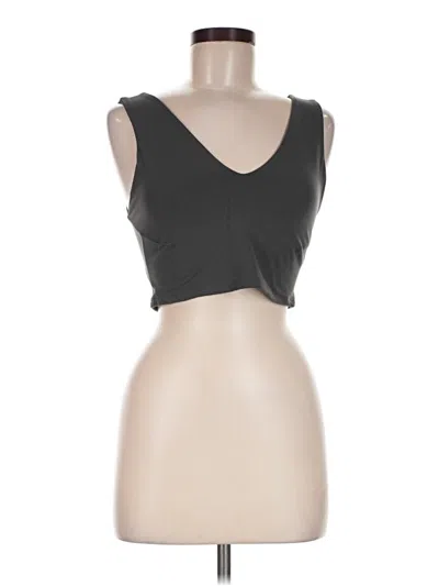 Pre-owned Fp Movement Tank Top Black Strapless Neckline Tops