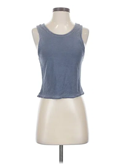 Pre-owned Fp Movement Tank Top Blue Halter Neckline Tops