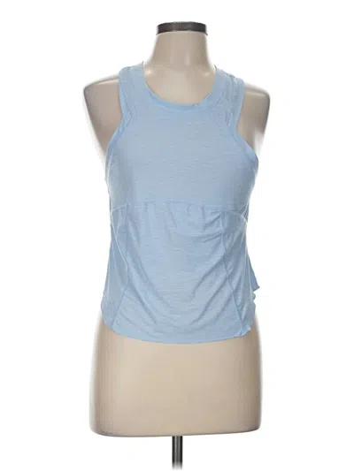 Pre-owned Fp Movement Tank Top Blue Halter Neckline Tops