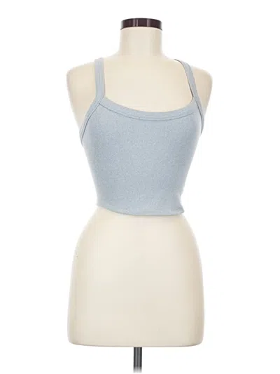 Pre-owned Fp Movement Tank Top Blue Halter Neckline Tops