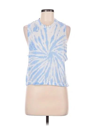 Pre-owned Fp Movement Tank Top Blue Halter Neckline Tops