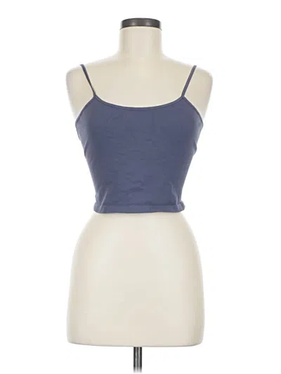 Pre-owned Fp Movement Tank Top Blue Strapless Neckline Tops