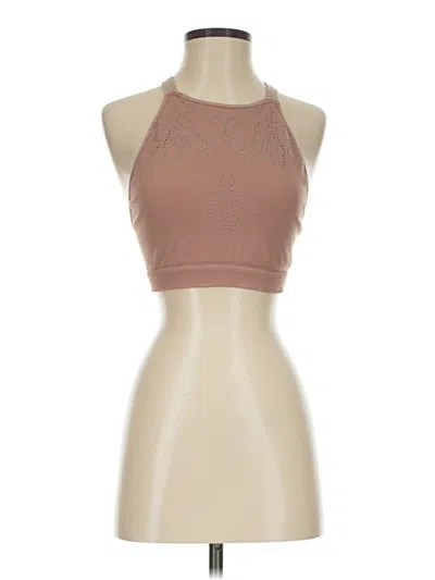 Pre-owned Fp Movement Tank Top Brown Halter Neckline Tops