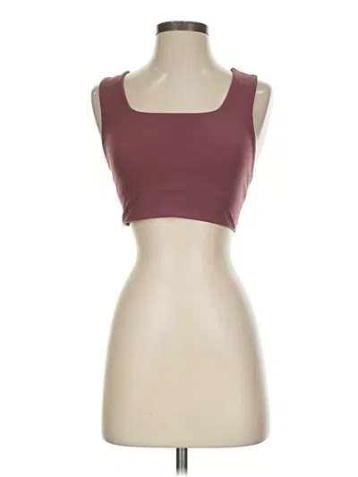 Pre-owned Fp Movement Tank Top Burgundy Strapless Neckline Tops