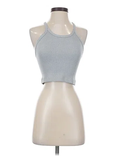 Pre-owned Fp Movement Tank Top Gray Halter Neckline Tops