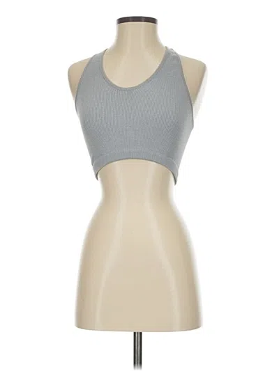 Pre-owned Fp Movement Tank Top Gray Halter Neckline Tops