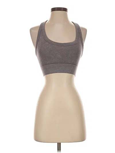 Pre-owned Fp Movement Tank Top Gray Halter Neckline Tops