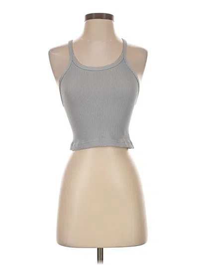 Pre-owned Fp Movement Tank Top Gray Halter Neckline Tops