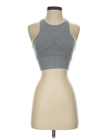 Pre-owned Fp Movement Tank Top Gray Halter Neckline Tops