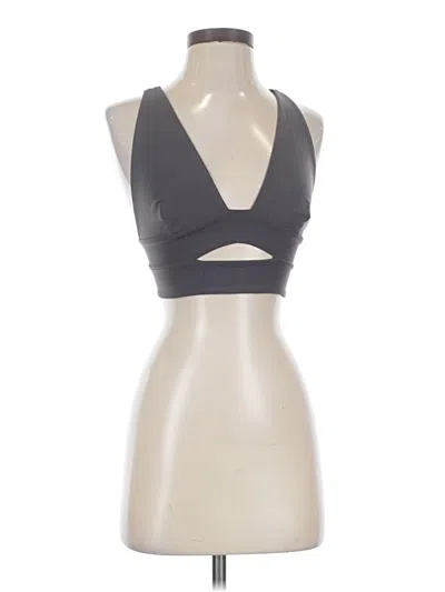Pre-owned Fp Movement Tank Top Gray Halter Neckline Tops