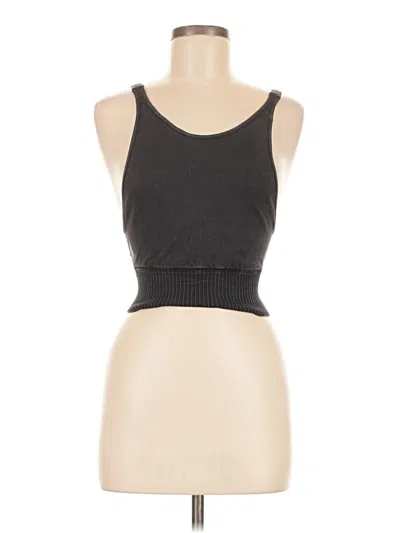 Pre-owned Fp Movement Tank Top Gray Strapless Neckline Tops