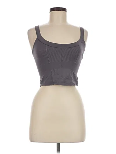 Pre-owned Fp Movement Tank Top Gray Strapless Neckline Tops