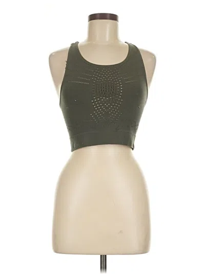 Pre-owned Fp Movement Tank Top Green Halter Neckline Tops