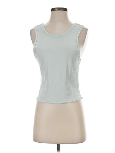 Pre-owned Fp Movement Tank Top Green Halter Neckline Tops