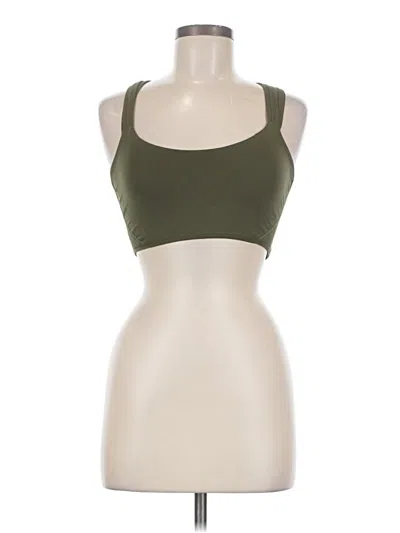 Pre-owned Fp Movement Tank Top Green Halter Neckline Tops