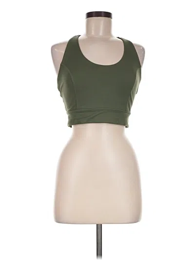 Pre-owned Fp Movement Tank Top Green Halter Neckline Tops