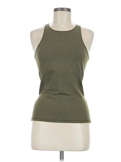Pre-owned Fp Movement Tank Top Green Halter Neckline Tops