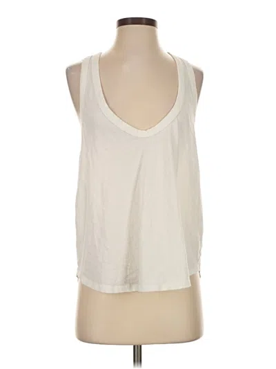 Pre-owned Fp Movement Tank Top Ivory Halter Neckline Tops