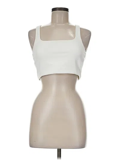 Pre-owned Fp Movement Tank Top Ivory Halter Neckline Tops In White