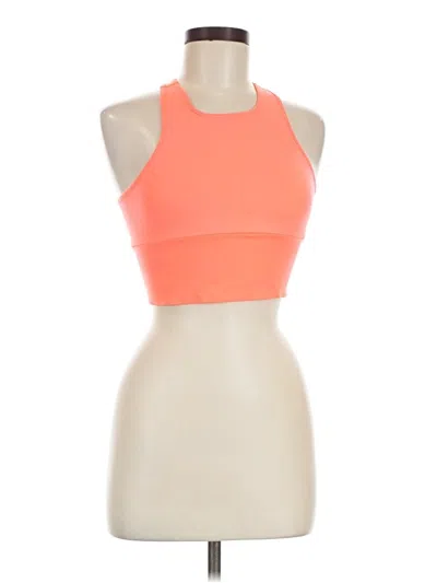 Pre-owned Fp Movement Tank Top Orange Halter Neckline Tops