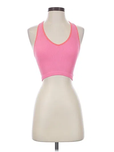 Pre-owned Fp Movement Tank Top Pink Halter Neckline Tops