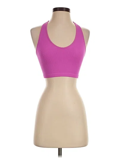 Pre-owned Fp Movement Tank Top Pink Halter Neckline Tops