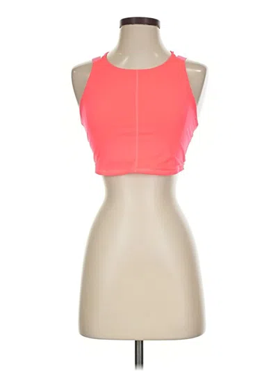 Pre-owned Fp Movement Tank Top Pink Halter Neckline Tops