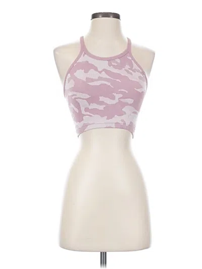 Pre-owned Fp Movement Tank Top Pink Halter Neckline Tops
