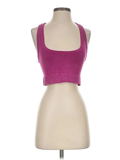 Pre-owned Fp Movement Tank Top Pink Halter Neckline Tops