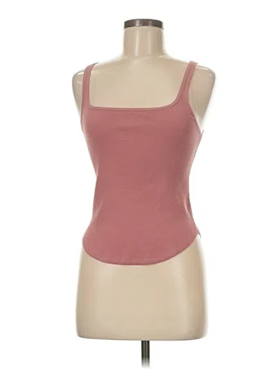 Pre-owned Fp Movement Tank Top Pink Strapless Neckline Tops