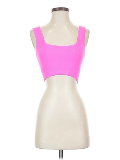 Pre-owned Fp Movement Tank Top Pink Strapless Neckline Tops