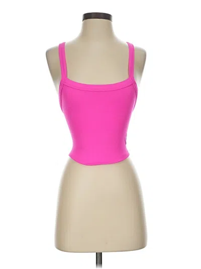 Pre-owned Fp Movement Tank Top Pink Strapless Neckline Tops