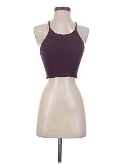 Pre-owned Fp Movement Tank Top Purple Halter Neckline Tops