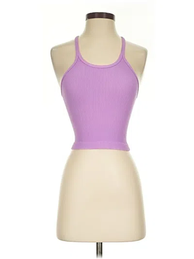 Pre-owned Fp Movement Tank Top Purple Halter Neckline Tops