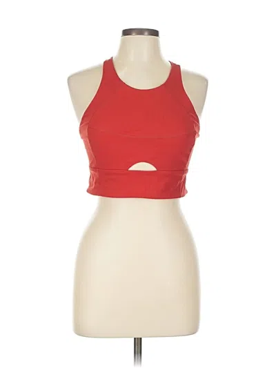 Pre-owned Fp Movement Tank Top Red Halter Neckline Tops