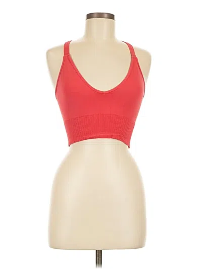Pre-owned Fp Movement Tank Top Red Halter Neckline Tops