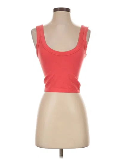 Pre-owned Fp Movement Tank Top Red Strapless Neckline Tops