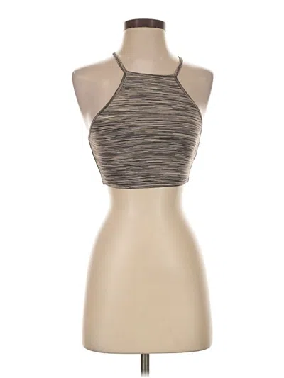 Pre-owned Fp Movement Tank Top Tan Halter Neckline Tops