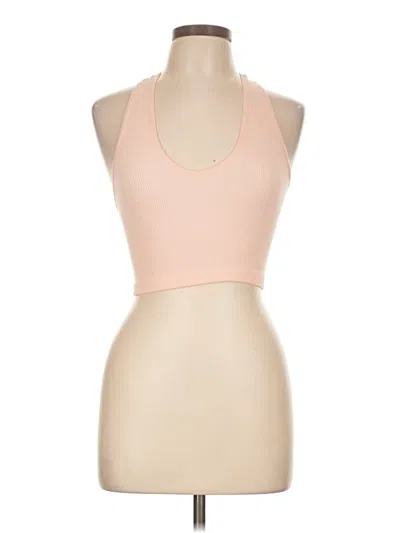 Pre-owned Fp Movement Tank Top Tan Halter Neckline Tops