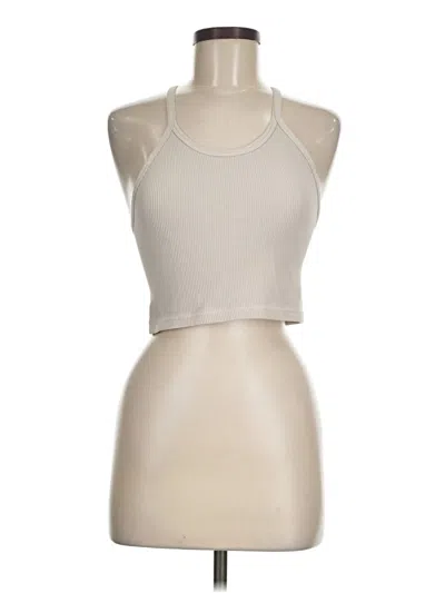 Pre-owned Fp Movement Tank Top Tan Halter Neckline Tops In Brown