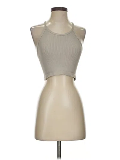 Pre-owned Fp Movement Tank Top Tan Halter Neckline Tops In Brown