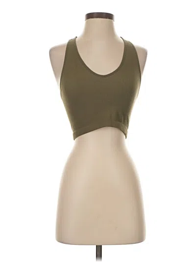 Pre-owned Fp Movement Tank Top Tan Halter Neckline Tops In Brown