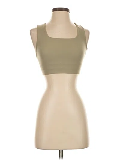 Pre-owned Fp Movement Tank Top Tan Strapless Neckline Tops In Brown